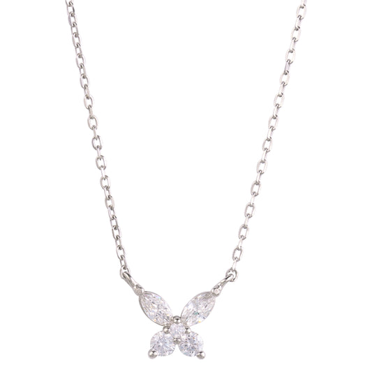 925 Sterling Silver Butterfly Pendant Necklace