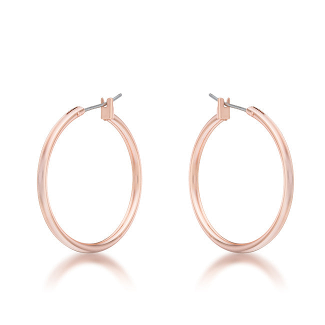 Small Rosegold Hoop Earrings