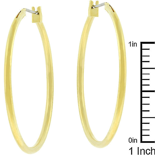 Basic Golden Hoop Earrings