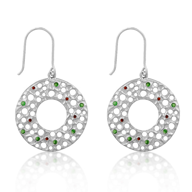 Red and Green Earrings