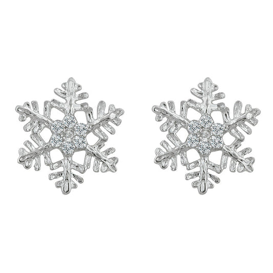 Snowflake Stud Earrings