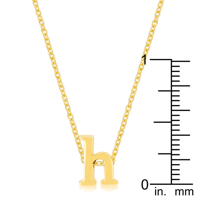 Golden Initial H Pendant