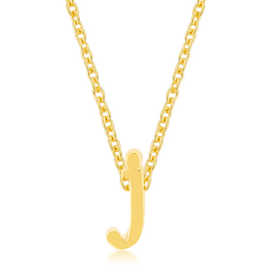 Golden Initial J Pendant