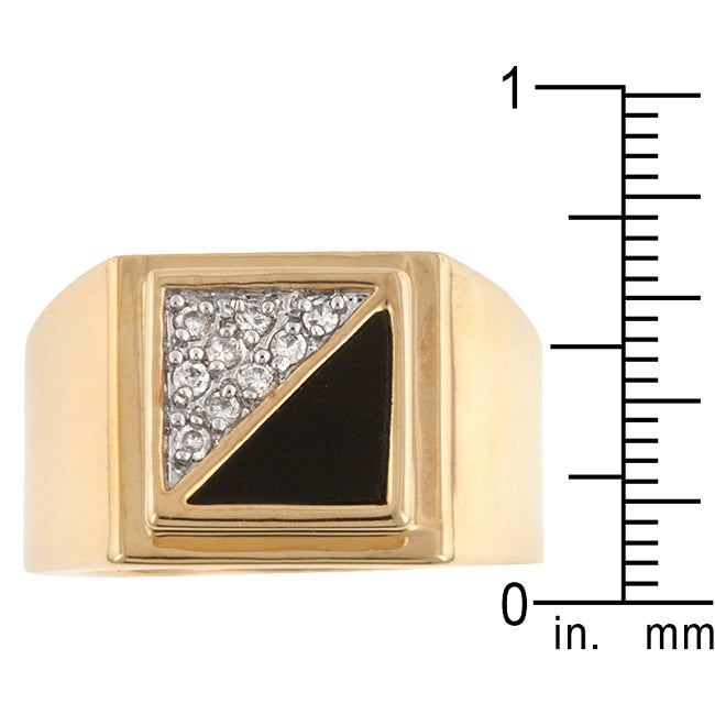 Gemini Cubic Zirconia Mens Ring