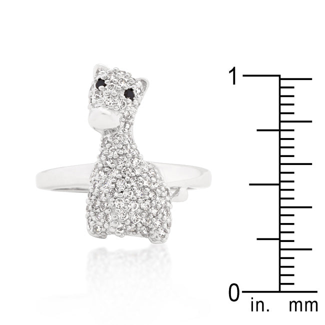 Cubic Zirconia Giraffe Ring