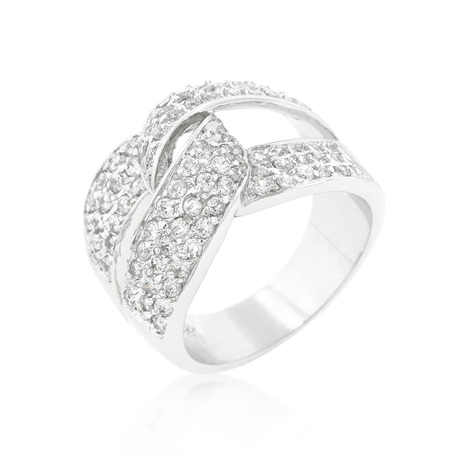 Cubic Zirconia Knot Ring