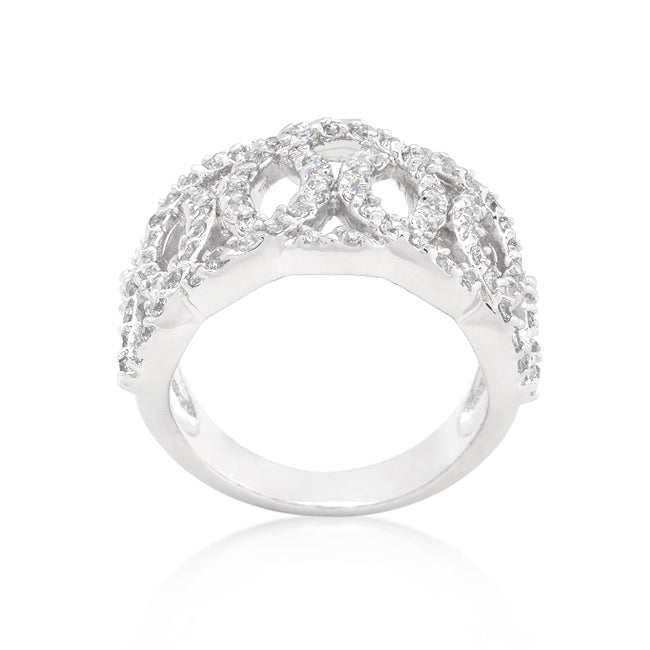 Cubic Zirconia Circular Ring