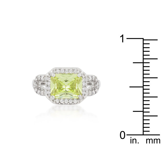 Radiant Cut Halo Ring