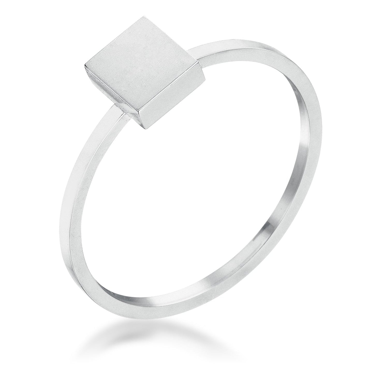 Stainless Steel Square Stackable Ring