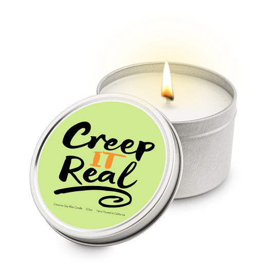 Creep It Real 5.5 oz Soy Blend Travel Candle Tin